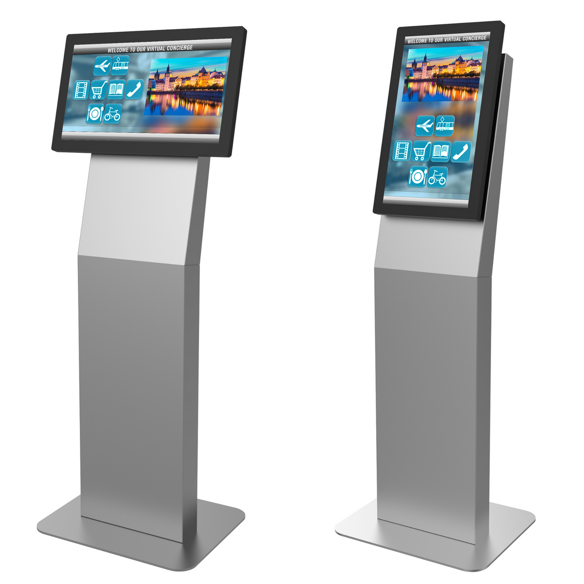 Landscape/Portrait Kiosk fits most 15