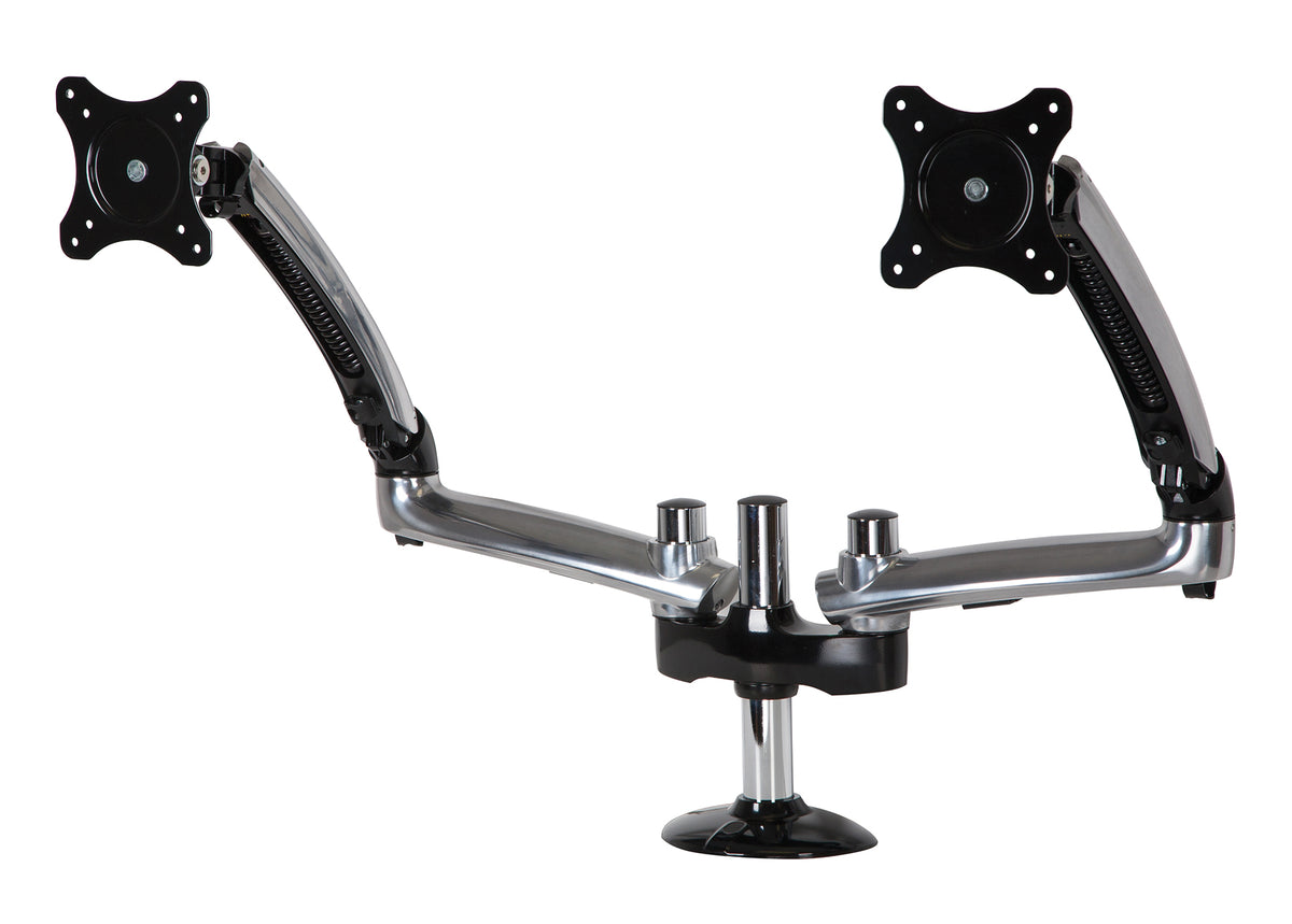 LCT620AD Clamp-On Base Dual Monitor Desktop Arm Mount for up to 38 Monitors