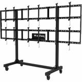 Tragbarer Videowand-Rollwagen für Konfigurationen 2x2 und 3x2 Für Displays von 46 bis 55 Zoll