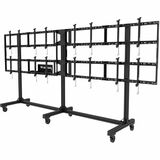 Tragbarer Videowand-Rollwagen für die Konfigurationen 2x2, 3x2 oder 4x2 Für Displays von 46 bis 55 Zoll