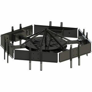 Multi-Display-Deckenhalterung für 6 Teleskoparme Für 37- bis 42-Zoll-Displays