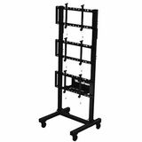 Peerless-AV® SmartMount® Portable Video Wall Cart 1x3 Configuration FOR 46" TO 60" DISPLAYS