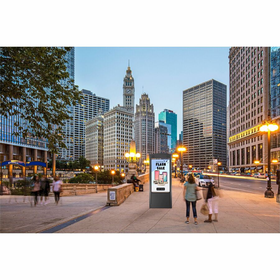 Peerless-AV® Smart City Kiosks with 55" Xtreme™ High Bright Outdoor Display