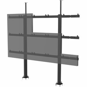 SEAMLESS Connect, Universal dvLED Floor-to-Ceiling Mount for 27" Displays up to 610mm Wide in a 5x5 Configuration.
