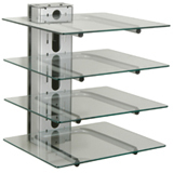 Peerless PM610SG Electronic Tower with Glass Shelves