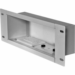 Peerless-AV&reg; Recessed Cable Managementand Power Storage Accessory Box With Surge Protected Duplex Receptacle