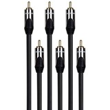 Peerless-AV&reg; Delta Component Video Interconnects - 3xRCA plugs to 3xRCA plugs Cable length: 6
