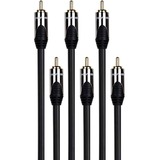 Peerless-AV&reg; Delta Component Video Interconnects - 3xRCA plugs to 3xRCA plugs Cable length: 4