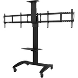 SmartMount Flat Panel Video Conferencing TV Cart for (2) 40" to 65" TVs