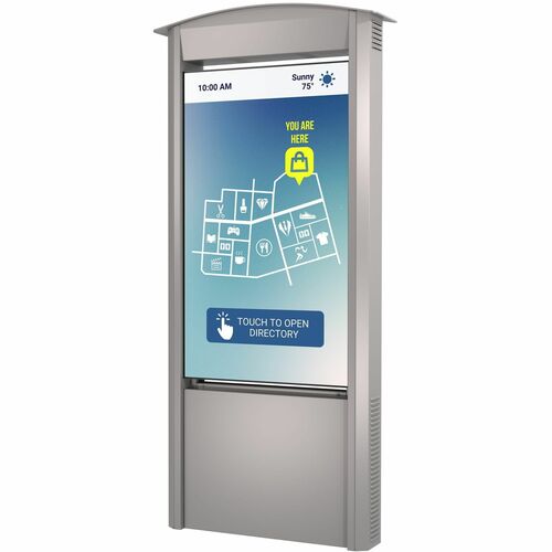 Peerless-AV&reg; Smart City Kiosk with 55" Xtreme™ High Bright Outdoor Display