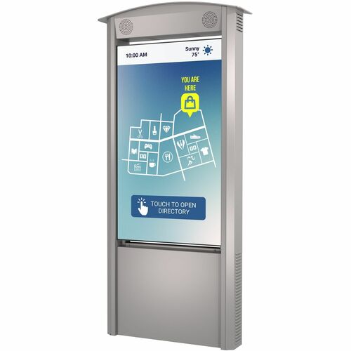 Peerless-AV&reg; Smart City Kiosk with 55" Xtreme™ High Bright Outdoor Display