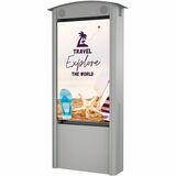 Dual-Sided Smart City Kiosk with (2) 55" Xtreme™ High Bright Outdoor Displays