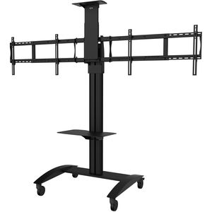 Soporte móvil para televisor de pantalla plana de videoconferencias SmartMount&reg;PARA DOS TELEVISORES DE 40" A 65"
