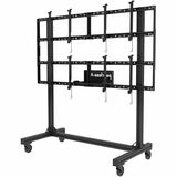 Configuración de 2 x 2 del soporte móvil de mural de video portátil SmartMount&reg;Para pantallas de 46" a 60" de hasta 12.7 cm de profundidad