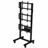 Chariot pour mur vidéo portable SmartMount®avec configuration 1 x 3 POUR ÉCRANS DE 46" À 60"