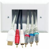 Plaque de c&acirc;blage basse tension encastr&eacute;e à fixation facile Pour syst&egrave;me Peerless-AV™ Modular